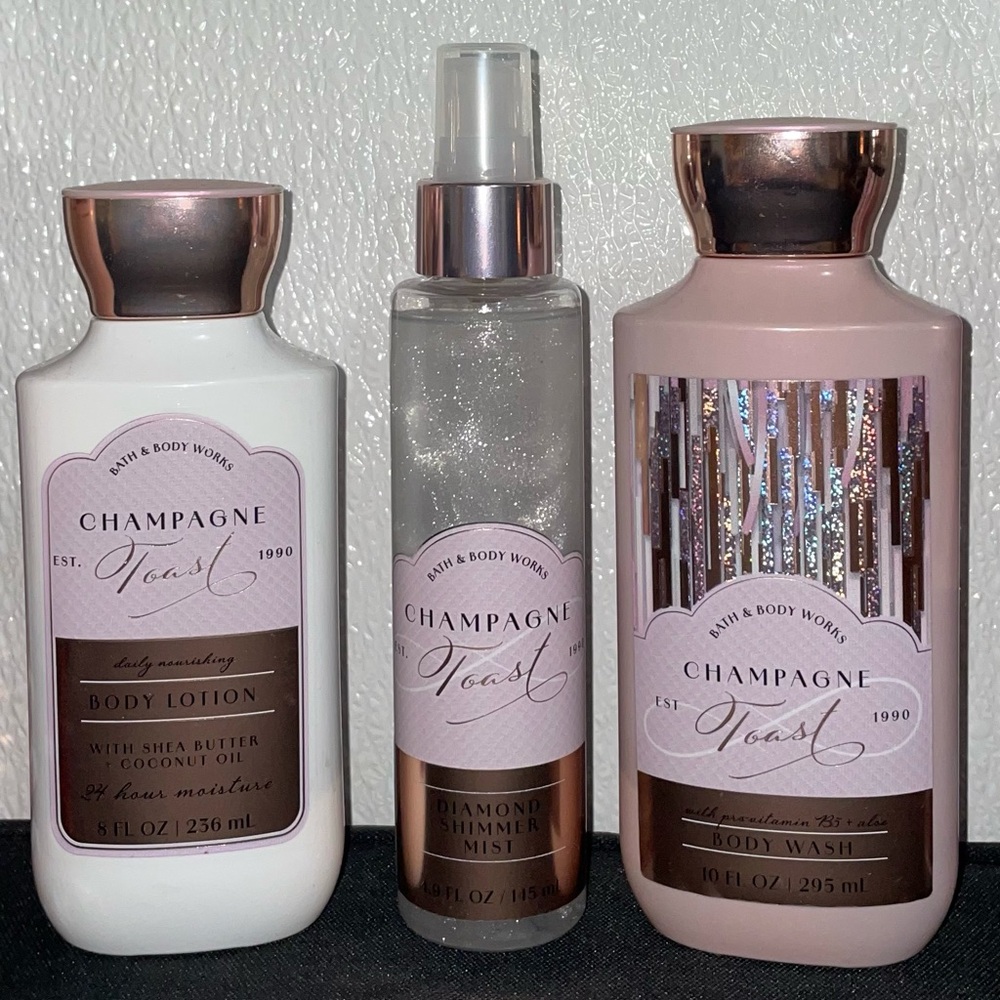 Champagne Toast Body Care Trio